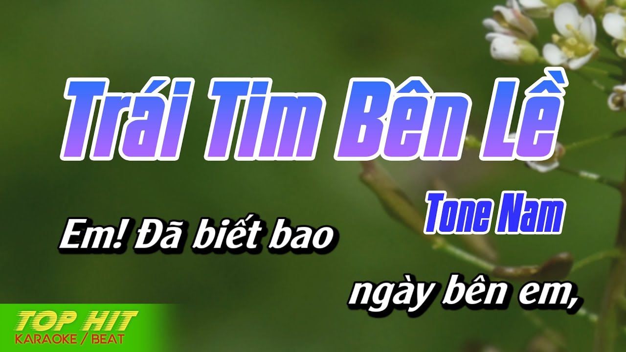 Trái Tim Bên Lề Karaoke Tone Nam | Nhạc Sống Mới Dễ Hát TOP HIT KARAOKE