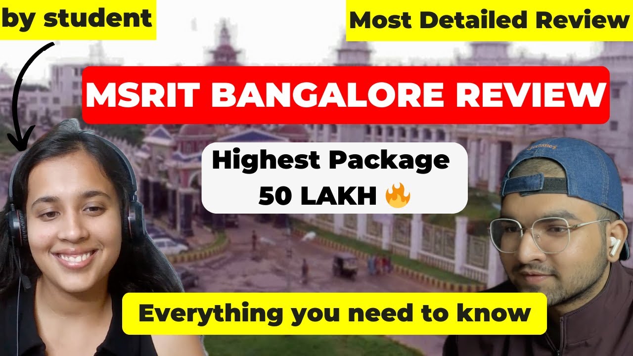 MS Ramaiah College Review by Student | MSRIT in 2026 | Fees & Placements | COMEDK