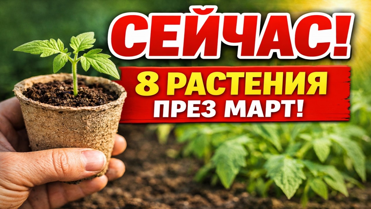 8 РАСТЕНИЯ, които ЗАДЪЛЖИТЕЛНО да засеете през МАРТ! 🤫 Нашият изпитан списък