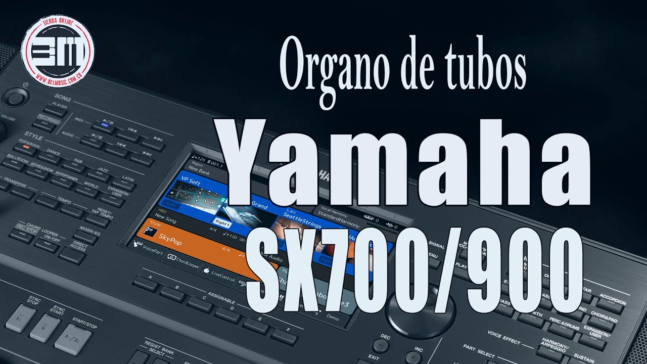Emulación órgano de tubos teclados Yamaha PSR SX700/900