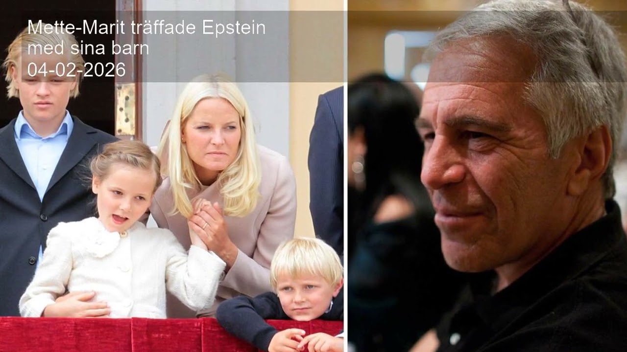 Mette-Marit träffade Epstein med sina barn