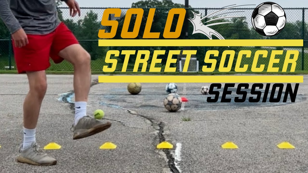 SOLO STREET SOCCER TRAINING | Dribbling, Ball Mastery, Passing
