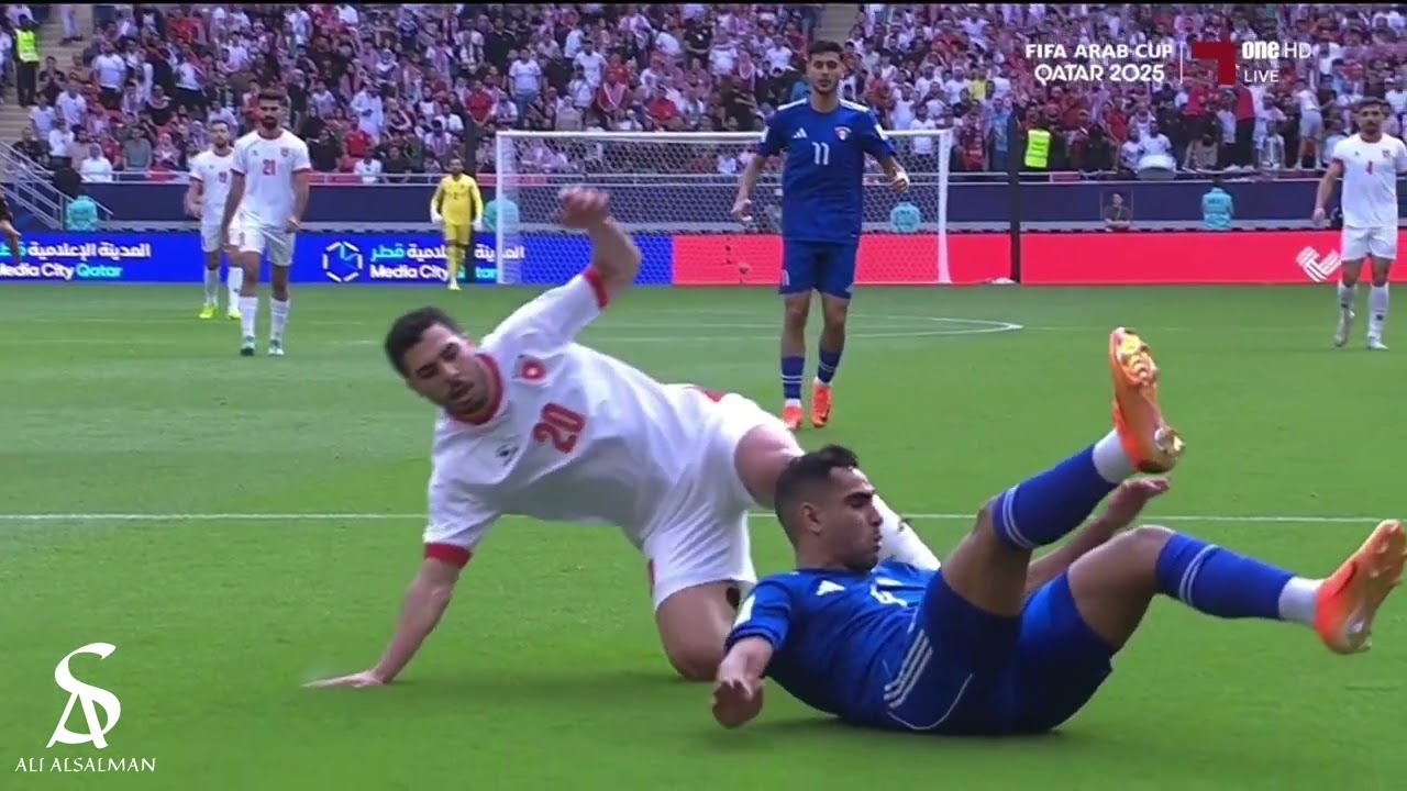 راشد الدوسري لاعب منتخب الكويت في كاس العرب 
