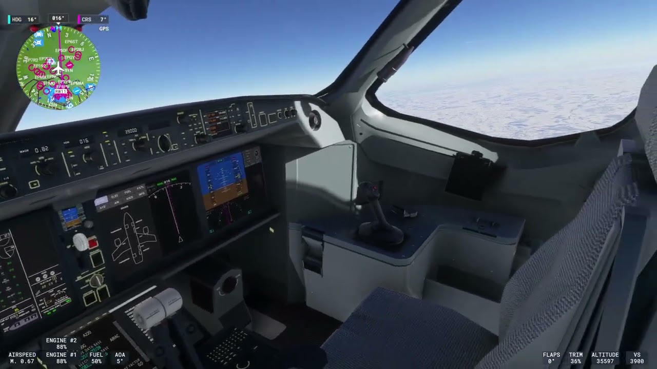 MSFS 2024 flight from Warsaw  - Riga with A220-300 AirBaltic