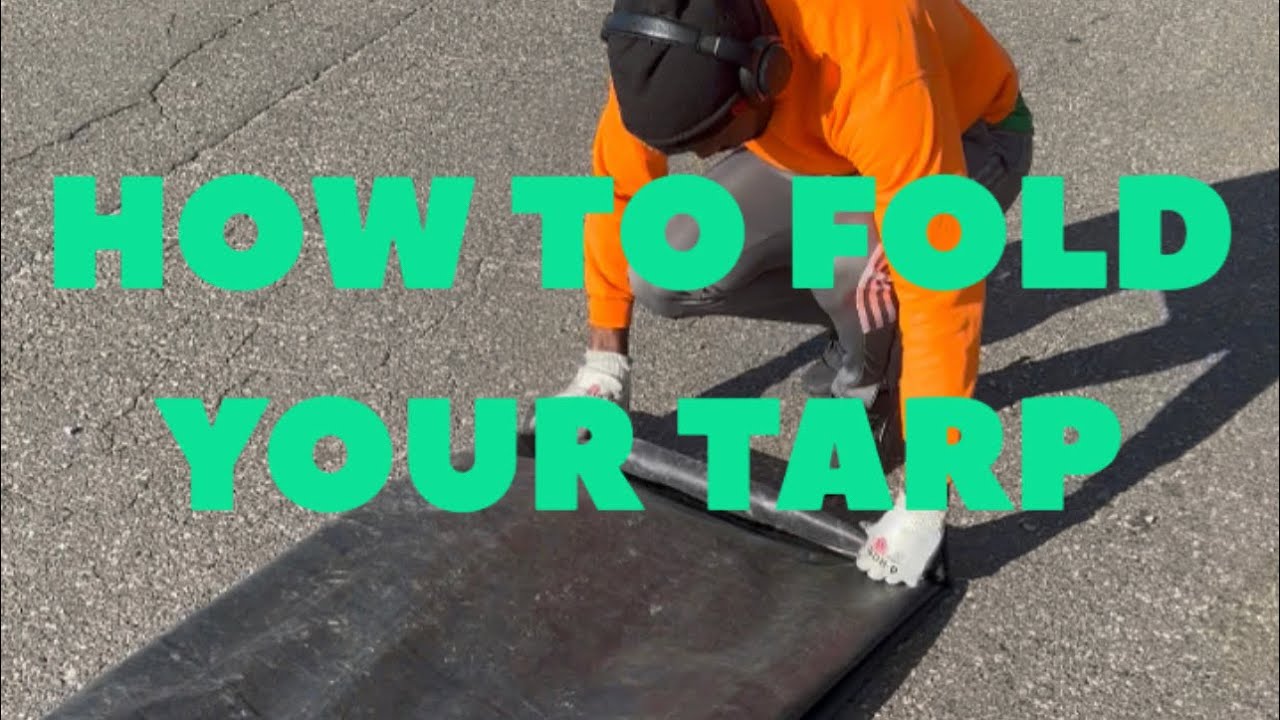 How to fold your tarp fast, as a solo driver ￼!