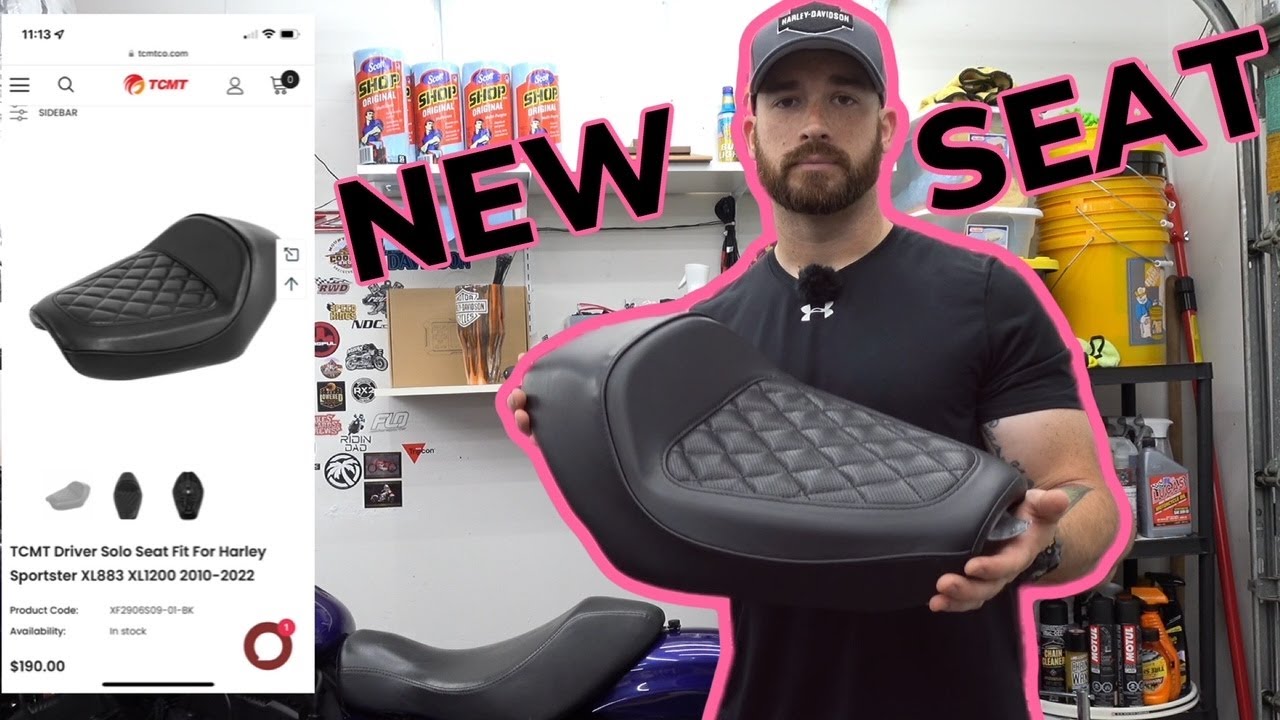 New Solo Seat from TCMT for my Harley Davidson Sportster XL883L