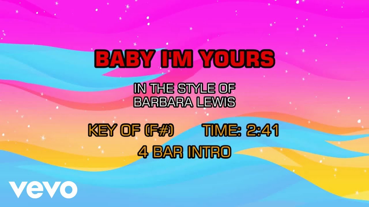 Barbara Lewis - Baby, I'm Yours (Karaoke)