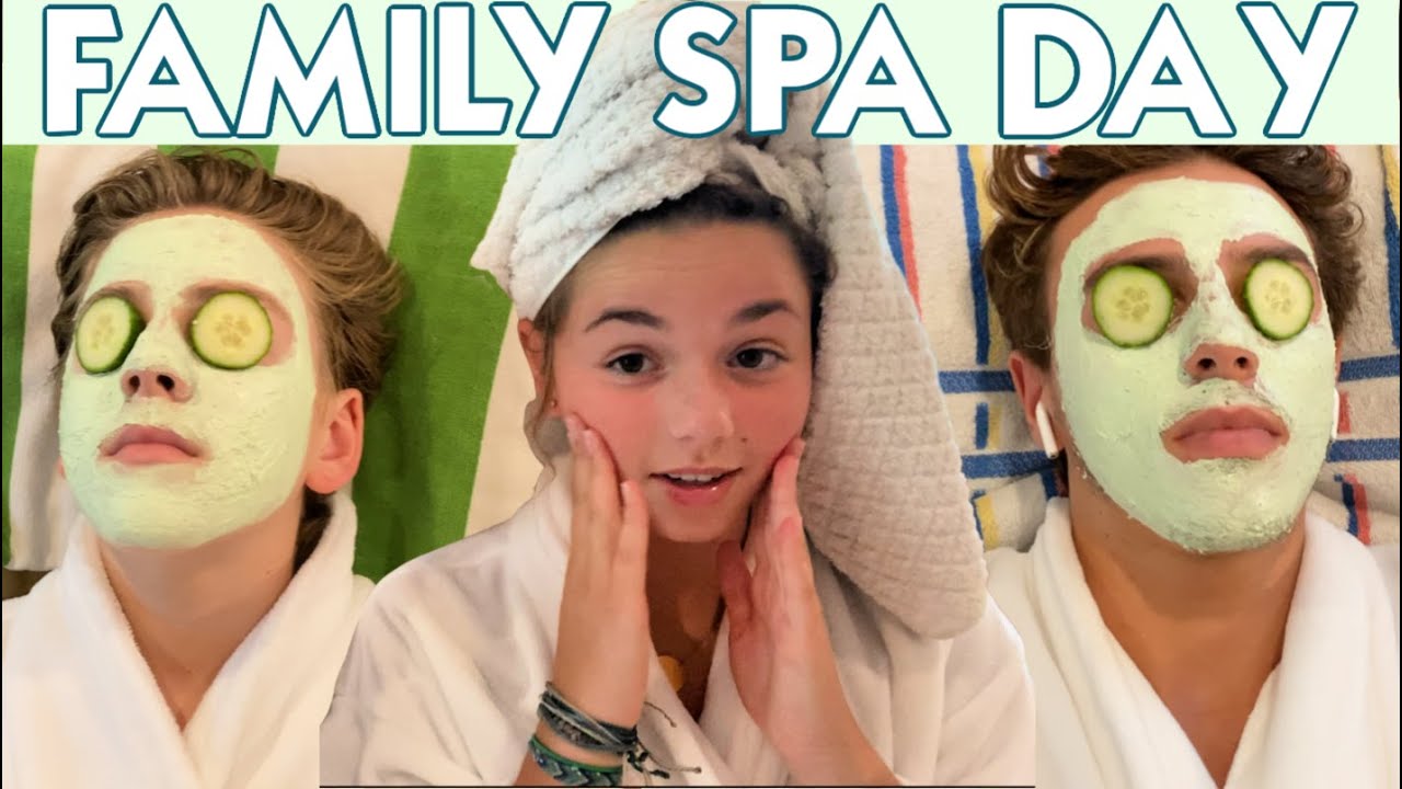 SPA DAY AT HOME | KATIE WAXES BRENNAN EYEBROWS | FIRST FACIALS