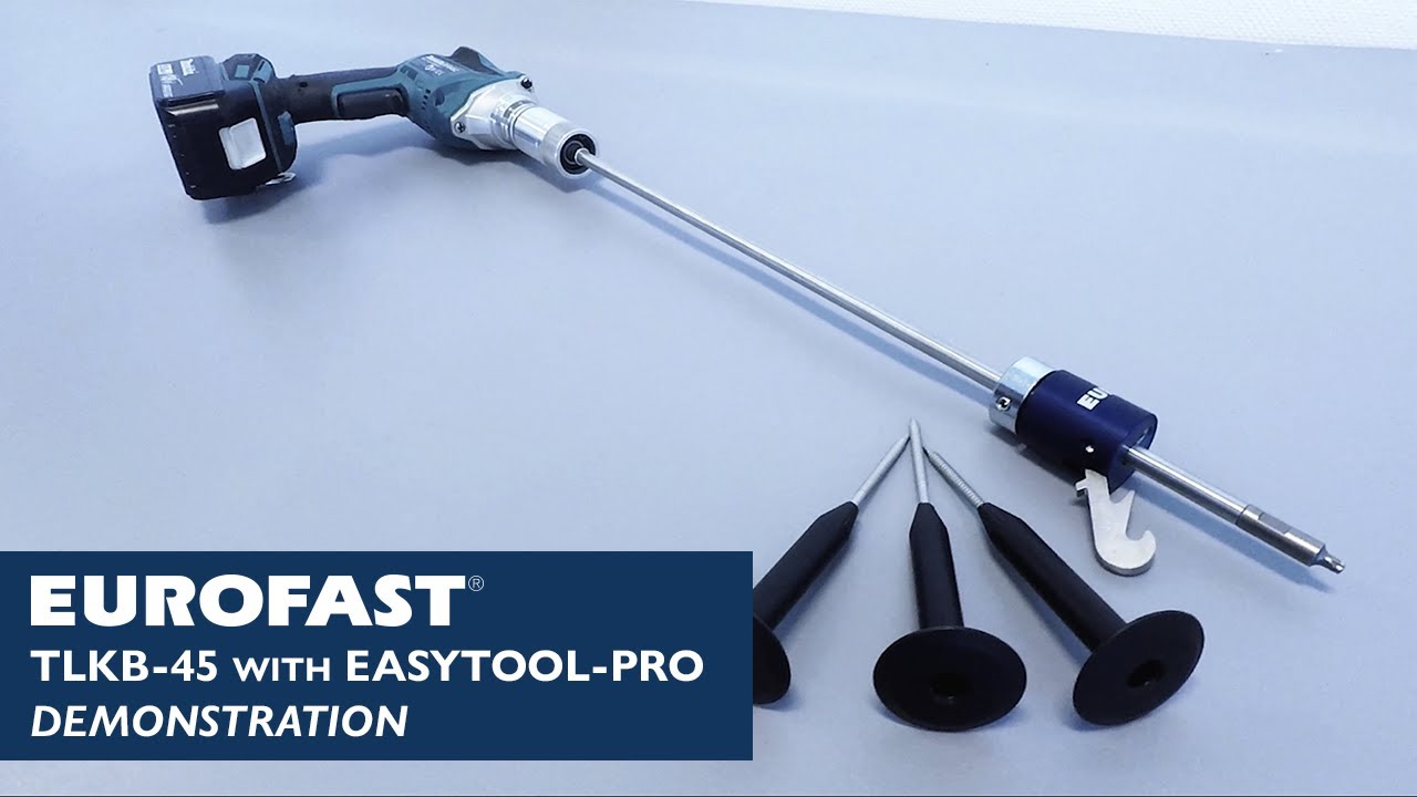 Mechanical fixing of the Eurofast TLKB-45 with the Eurofast Easytool-Pro