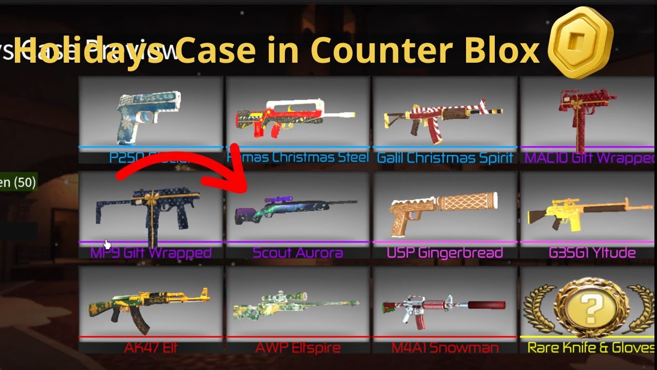 COUNTER BLOX | OPENING Cases in Counter Blox for Christmas and New Update