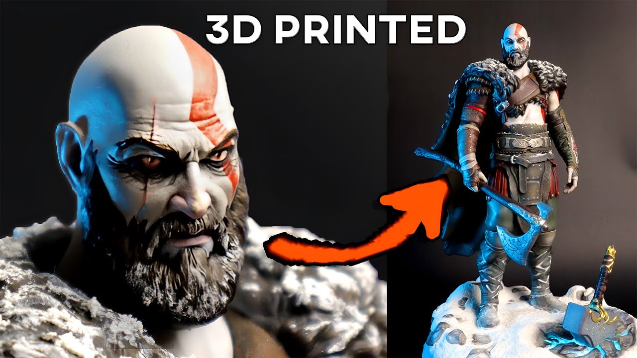 How to Make a God of War Statue | 3D Printing