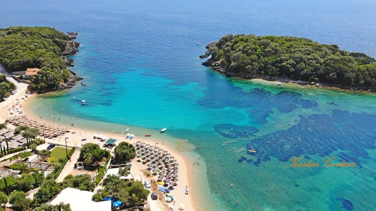 ΠΑΡΑΛΙΑ ΑΓΙΑ ΠΑΡΑΣΚΕΥΗ, ΘΕΣΠΡΩΤΙΑ (DRONE). AGIA PARASKEVI BEACH AERIAL VIEW, EPIRUS, GREECE.