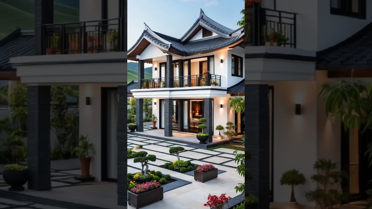 Modern Zen Villa with Traditional Japanese Architecture. #JapaneseArchitecture #DreamHouse