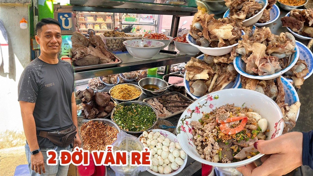 Kỳ lạ quán Hủ Tiếu Nam Vang ai vào cũng gọi 1 tô xương ăn cho đã thèm, mối ruột ăn 30 năm không chán