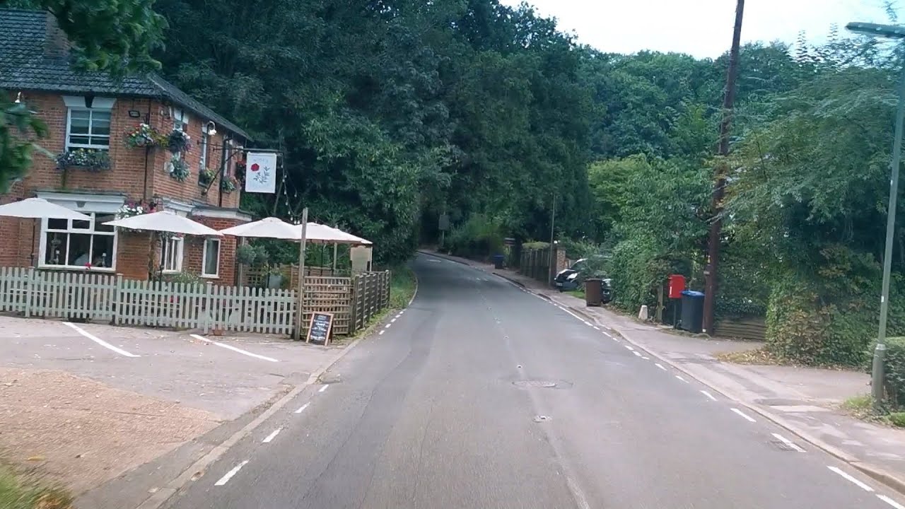 Driving from Hayes , London to Virginia Water, Surrey.