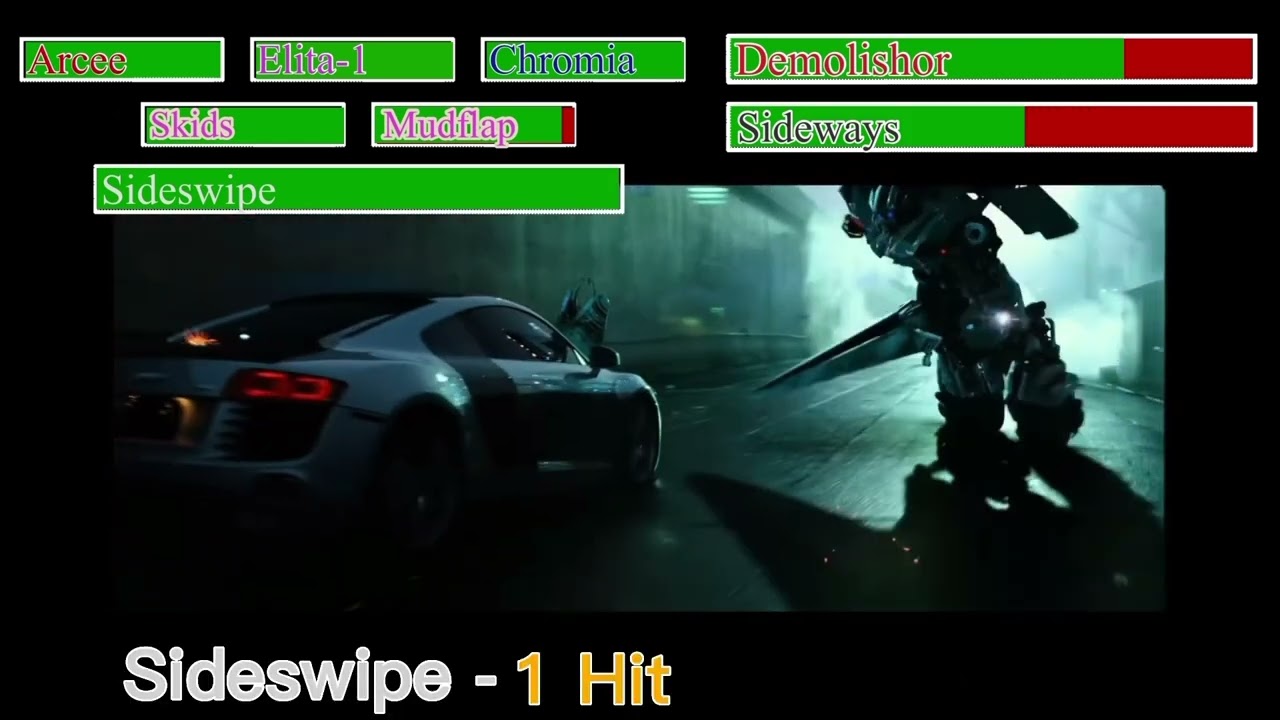 Shanghai Battle With Healthbars | Transformers: Revenge of the Fallen