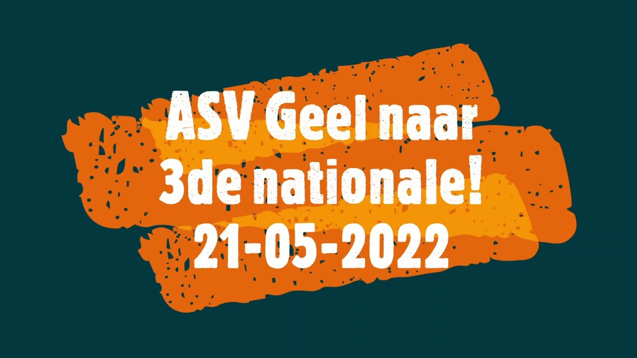 ASV Geel naar 3de amateur 21-5-2022