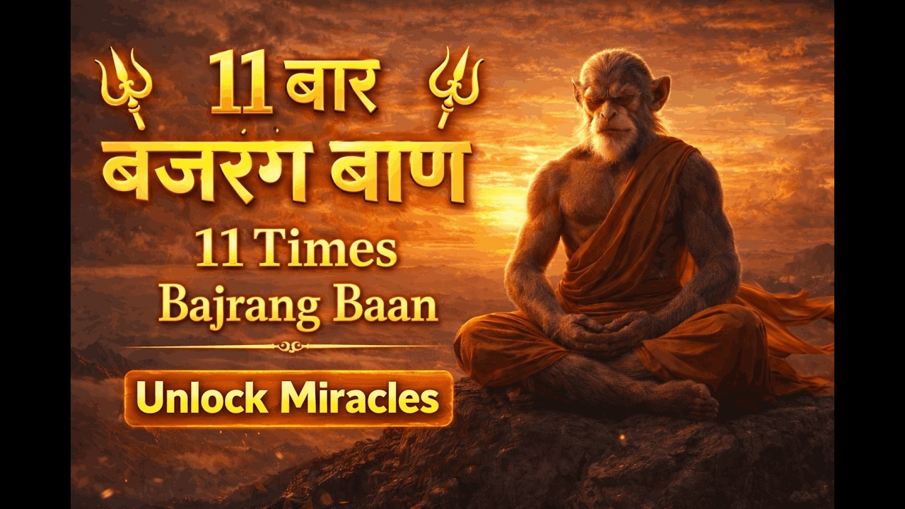 Bajarang Baan 11 Times | बजरंग बाण - 11 बार #sanatandharma  #bajrangbali  ##bajrangban