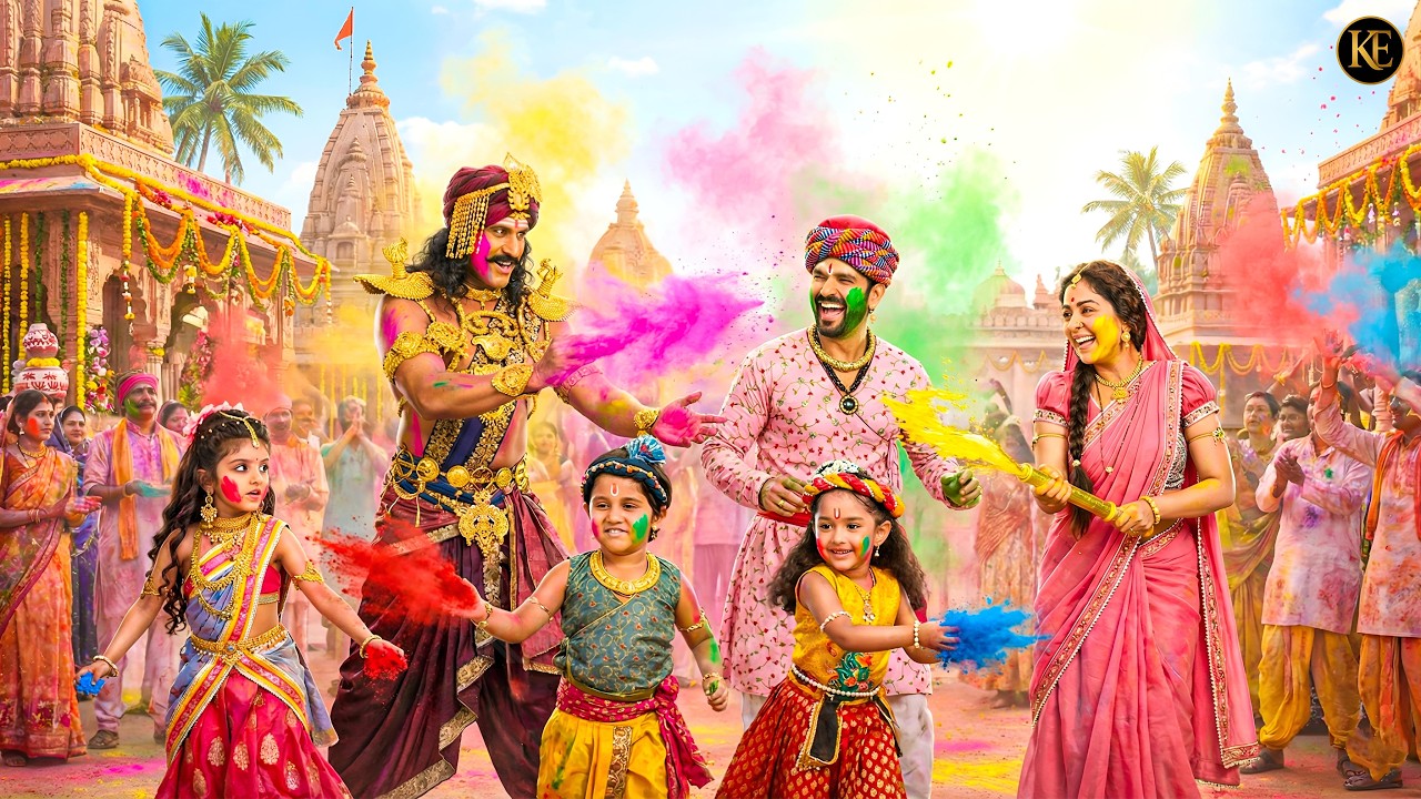 यशोमती मैया संग कान्हा और कंस की अनोखी होली वृंदावन में!|| YMKN || यशोमती मैय्या के नंदलाला