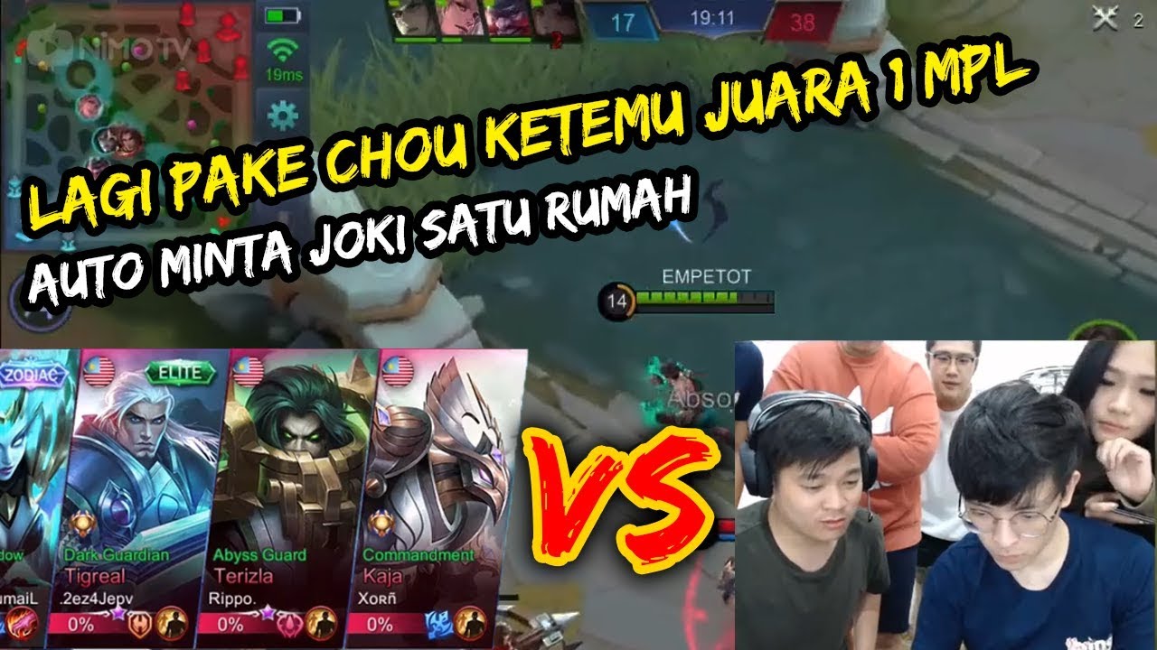 LAGI MAU LATIAN CHOU MALAH KETEMU JUARA MPL MALAYSIA/SG, AUTO MINTA JOKI SERUMAH!!