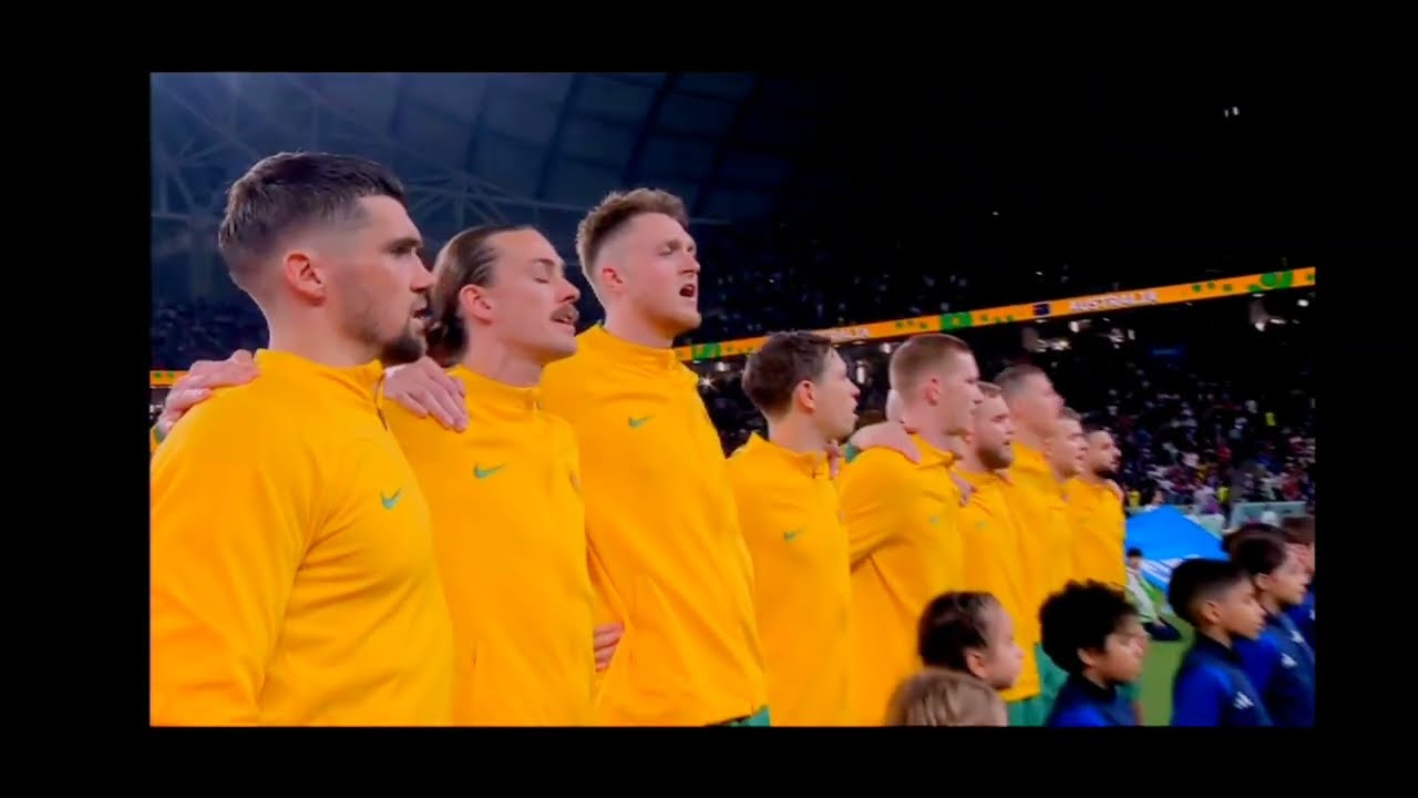 Australia National Anthem (vs France) - FIFA World Cup Qatar 2022