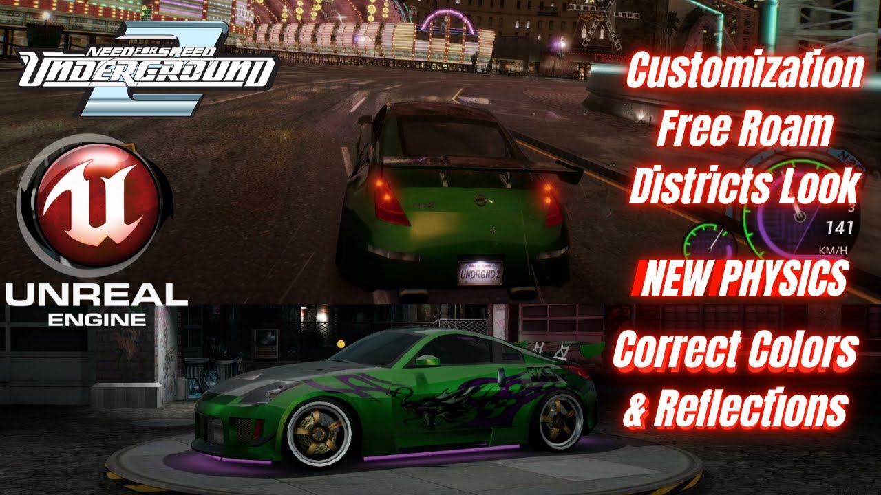 NFS Underground 2 Unreal Engine 5 Remake Project