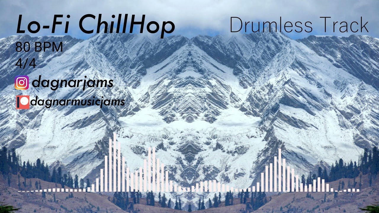 Lo-Fi ChillHop - Drumless Track | 80 BPM | No Drums | Backing Track Jam For Drummers