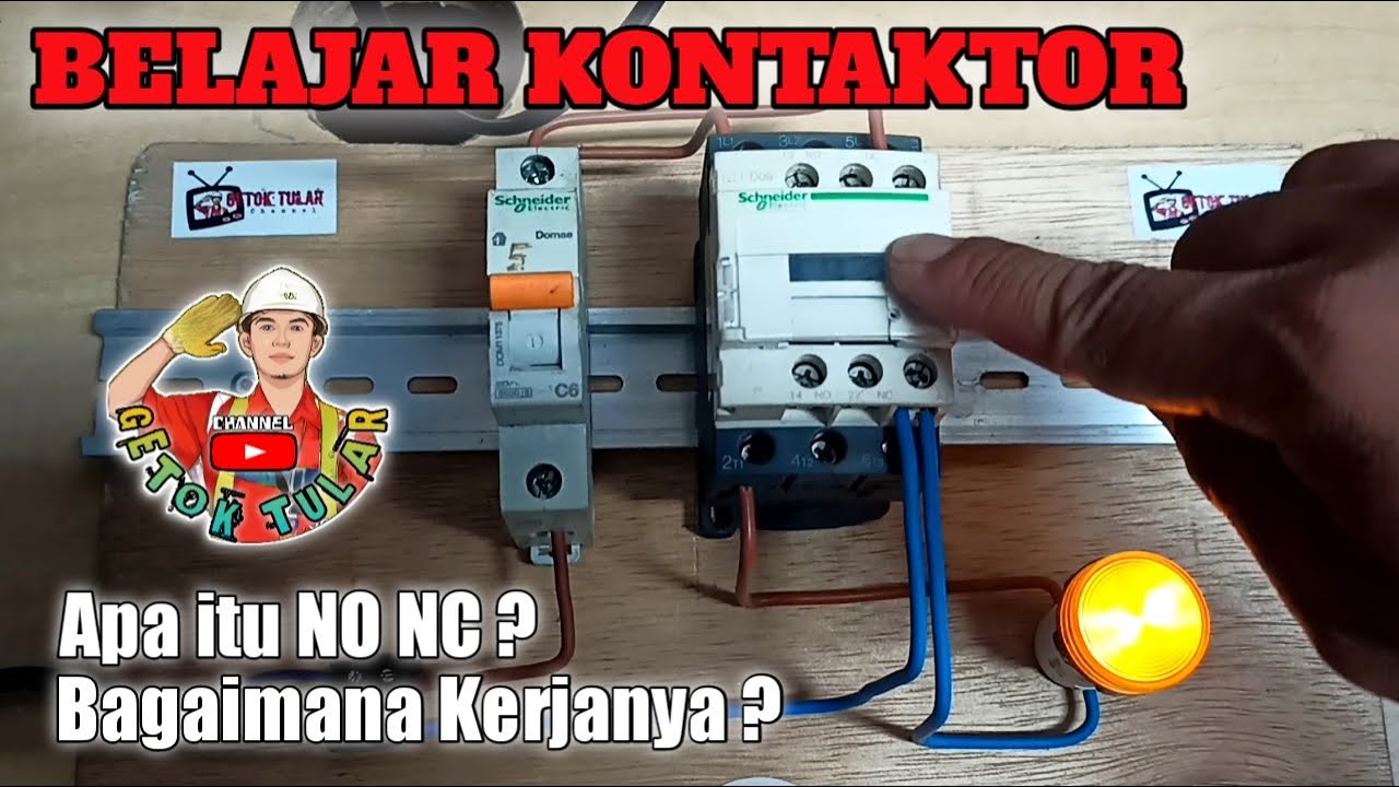 [PRAKTEK] - Cara pasang dan Penggunaan KONTAKTOR || Contactor Schneider - LC01D09