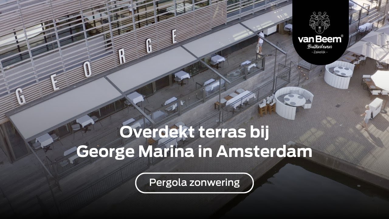 Zonwering met staanders bij George Marina | Van Beem Buitenleven