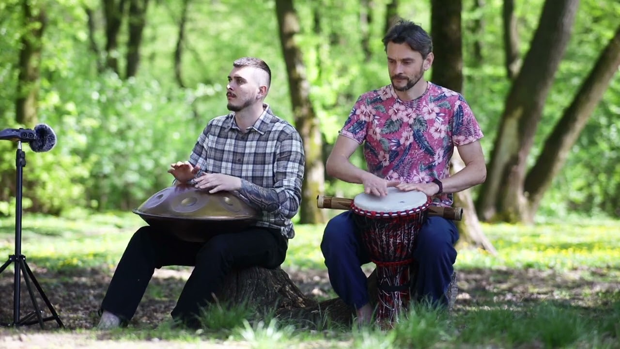 Handpan & Djembe music improvisation