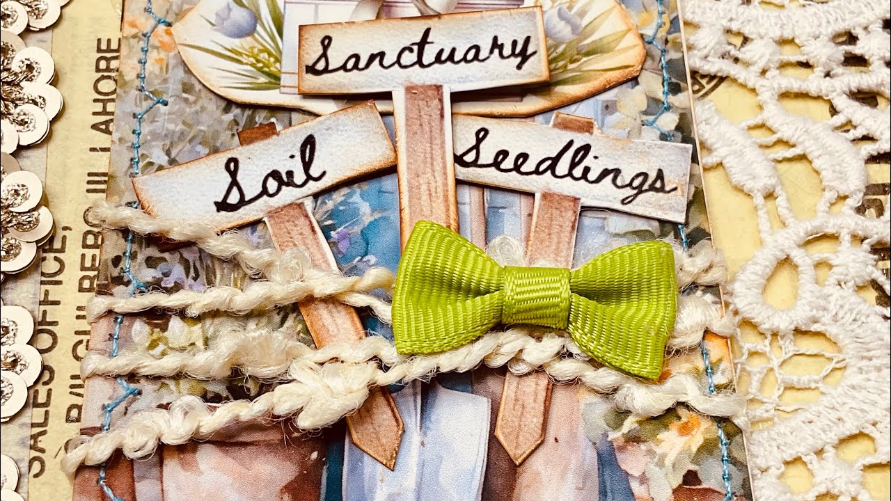 #journaljigsaw #junkjournal collaboration seed packet tuck ins shabby and bright