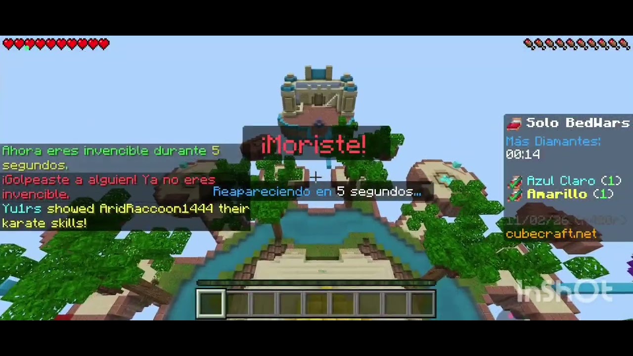 Primera vez jugando bed wars en mi canal #pixelmc