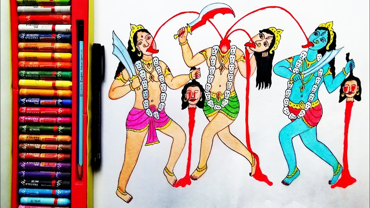 How to Draw Chinnamasta Mata | Chinnamasta Devi Drawing | by Drawing Art