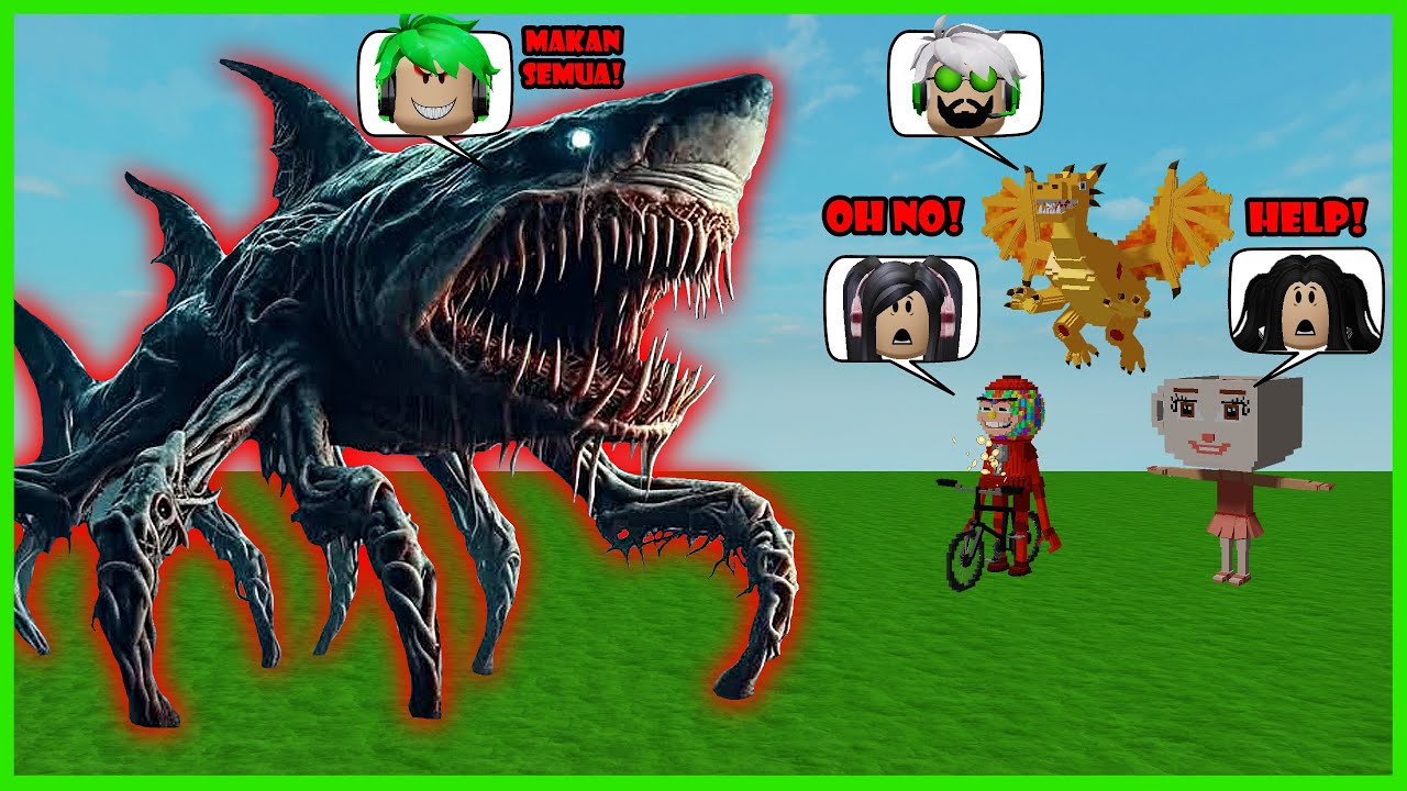 Aku Berubah Menjadi Raja Brainrot Raksasa Makan Mereka Semua - Roblox Be A Brainrot