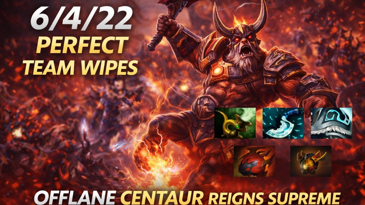 Dota 2 Gameplay - Blink Stomp = Team Wipe 🐎 Offlane Centaur 6/4/22 | [Turbo Mode]