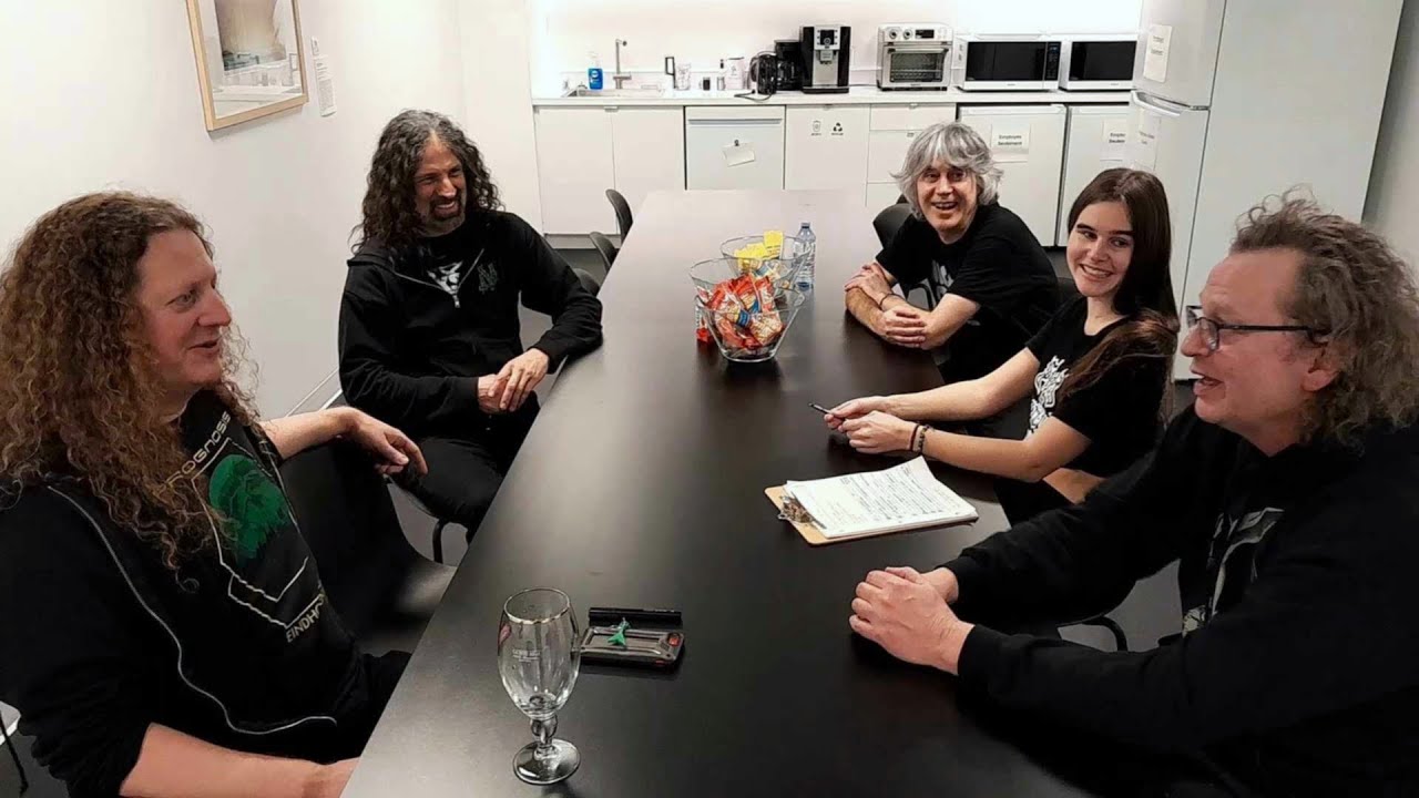Entrevue avec Voïvod, après leur concert à Joliette, 23 février 2024 (par Simone Beaudry)
