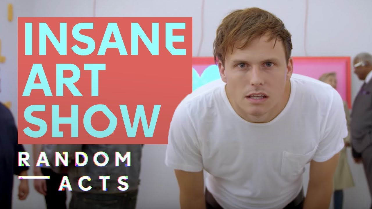 Eric Wareheim art gallery meltdown | Dot Net by Ben Jones + Battles | Short | Random Acts
