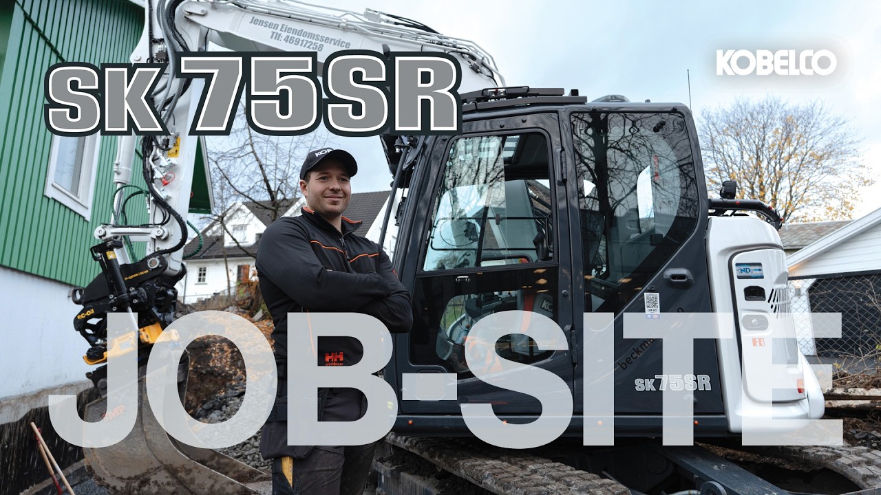 Foundation Drainage & Basement Waterproofing Project in Norway | KOBELCO Excavator at Work