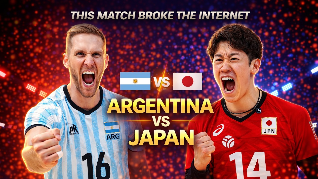THIS MATCH BROKE THE INTERNET | Japan vs Argentina Volleyball Battle
