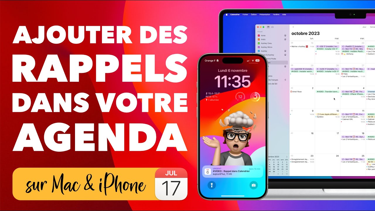 Cr&eacute;er des rappels dans Calendrier sur Mac & iPhone &bull; Astuce Apple