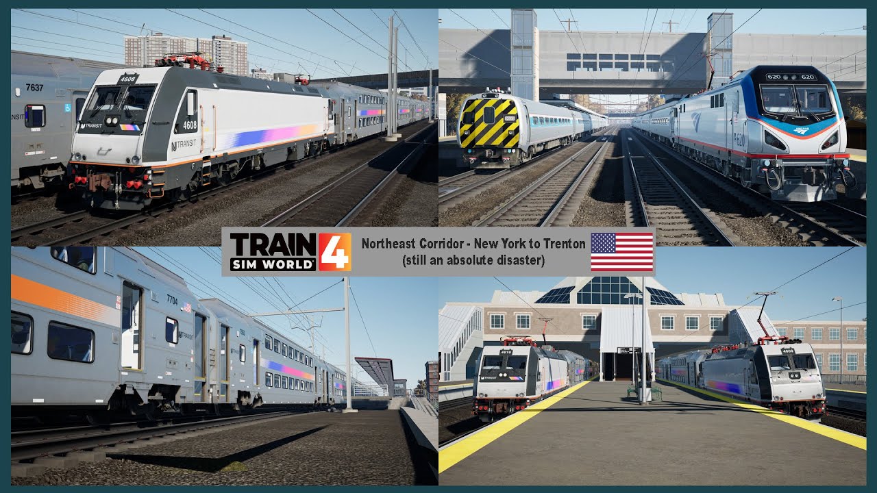 NEC - New York to Trenton Review (remade) ~ Train Sim World 4
