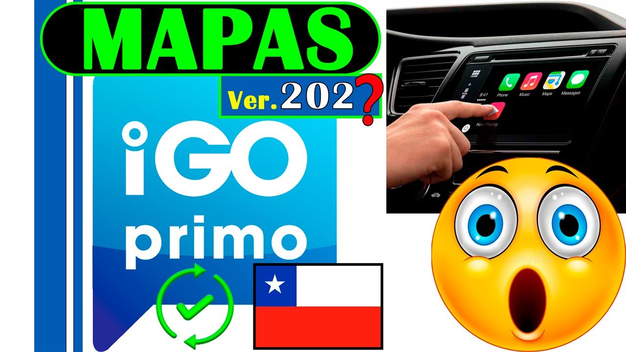 Chile Navegador iGO Primo GPS / Radio Auto - Instalar Nuevo Mapa Pa&iacute;s