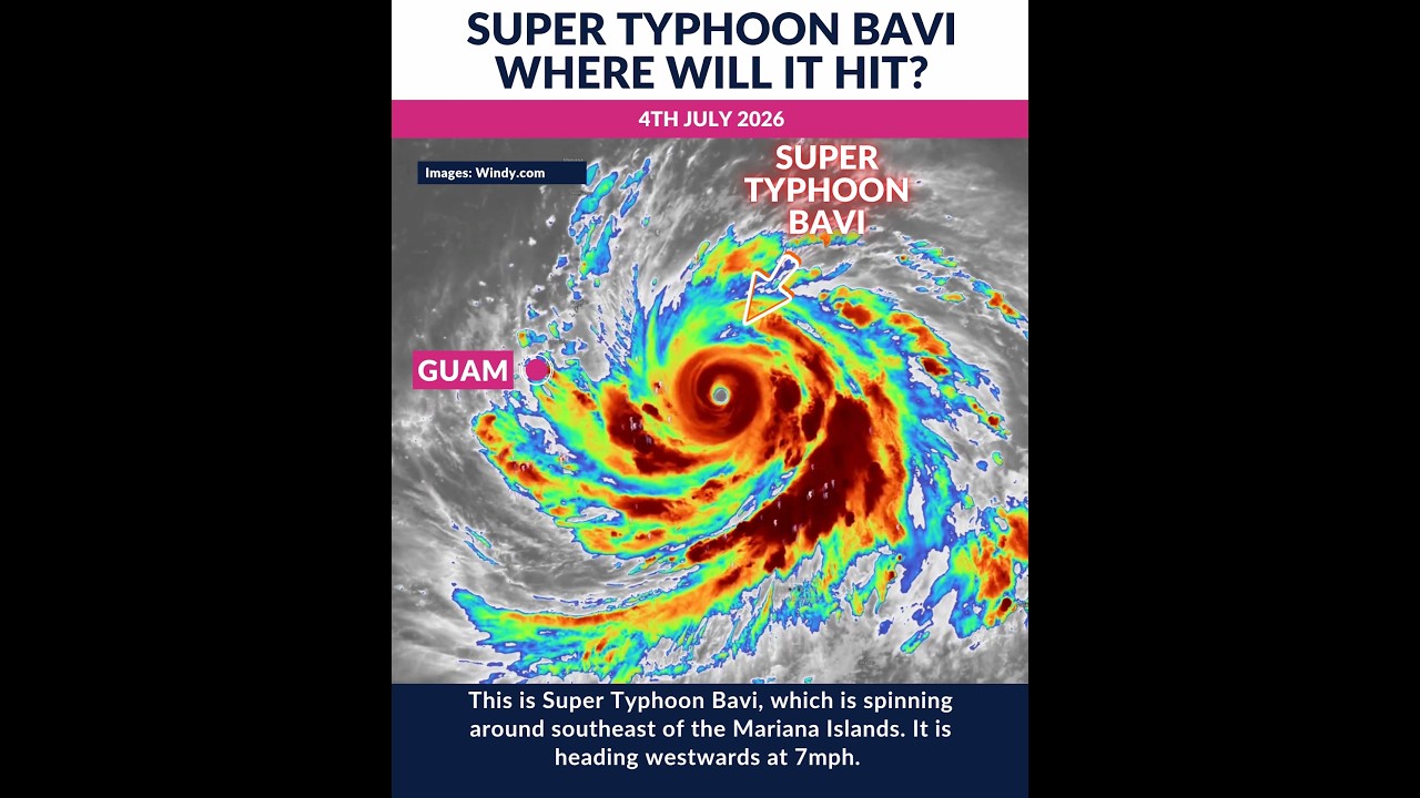 Super Typhoon Bavi - where will it hit?
