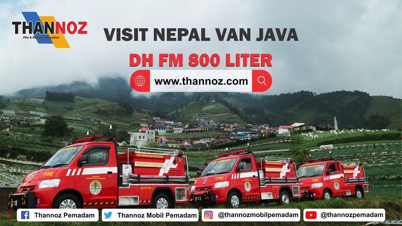 MOBIL PEMADAM FIRE MAX THANNOZ DH FM 800 LITER || VISIT NEPAL VAN JAVA JAWA TENGAH