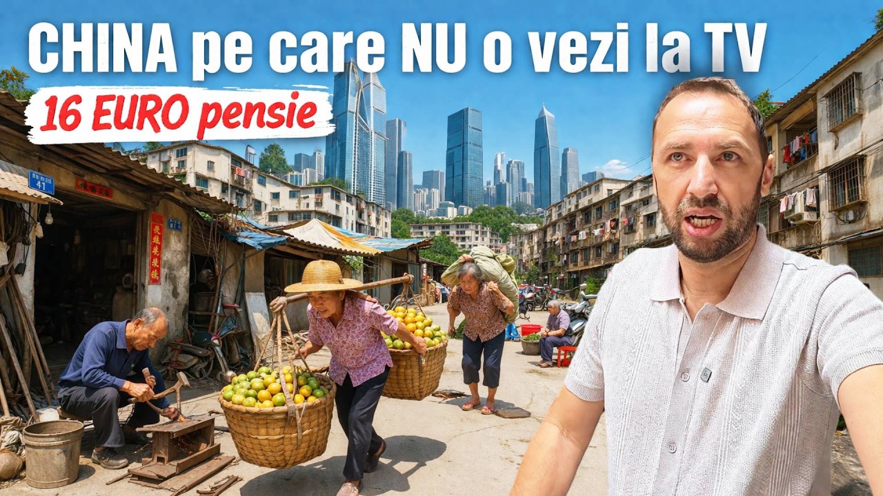 CHINA din spatele LUXULUI | 16 EURO pensie, CERȘETORI plătiți cu CARDUL, PREȚURI și TAXE