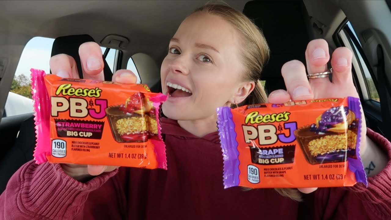 NEW Reese's PB&J Grape and Strawberry Big Cup review