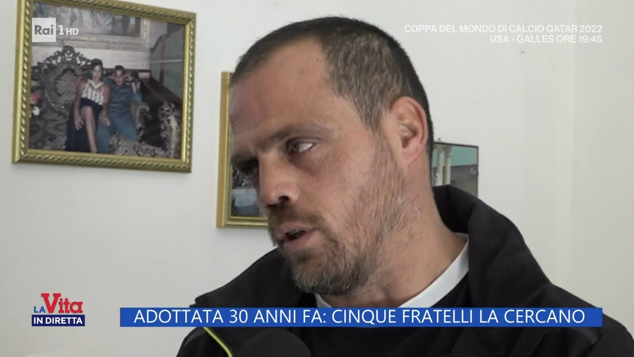 Adottata 30 anni fa: cinque fratelli la cercano - La vita in diretta 21/11/2022