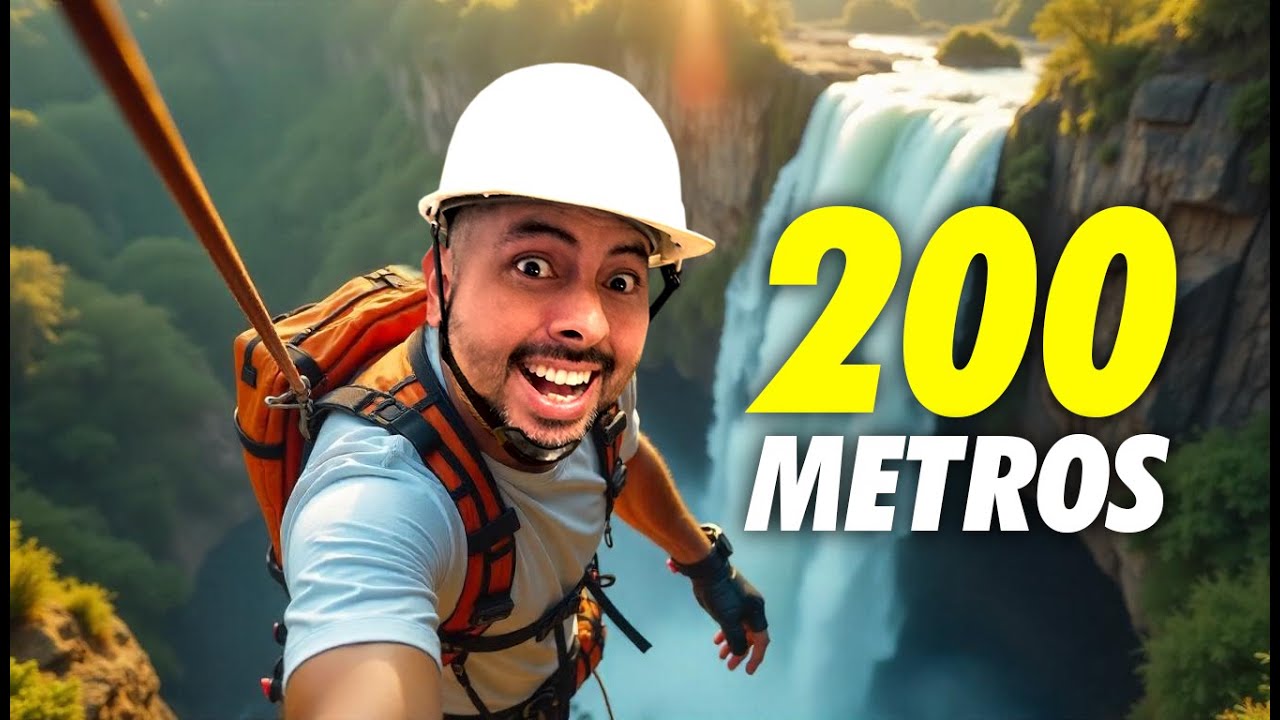 200 Metros de ADRENALINA PURA | Cascadas JUAN CURÍ