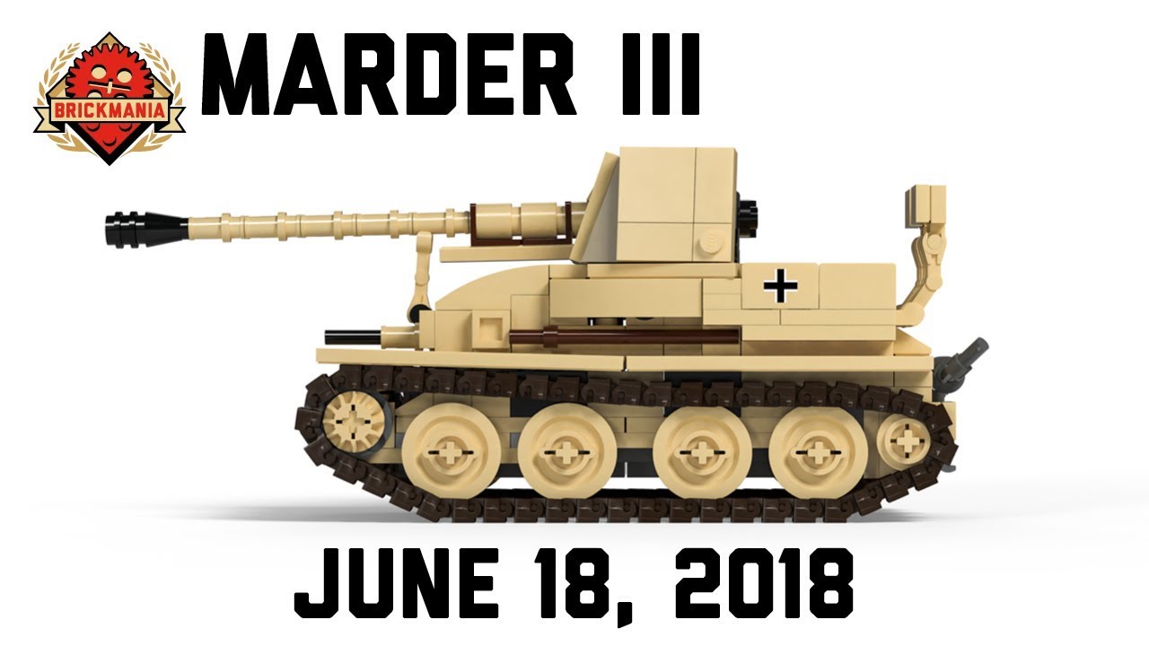 Marder III - SdKfz 139 - немецкая САУ времён Второй мировой войны - пользовательский военный Lego