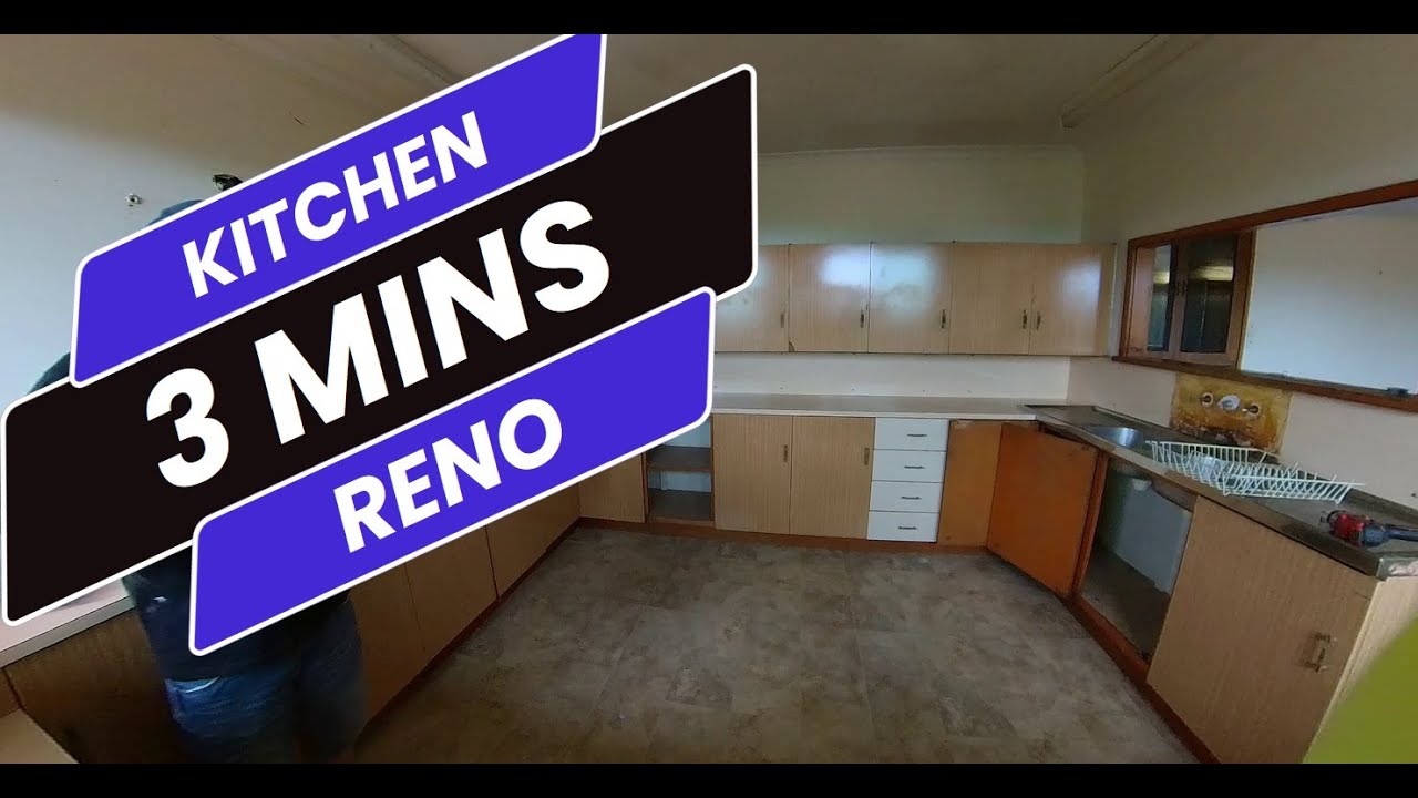 kitchen renovations, time lapse in 205 seconds